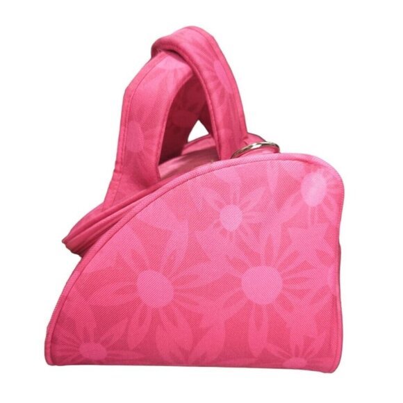 Travelers Club TCL Cosmetic Toiletry Luggage Bag Pink Floral Carry On - Picture 4 of 10